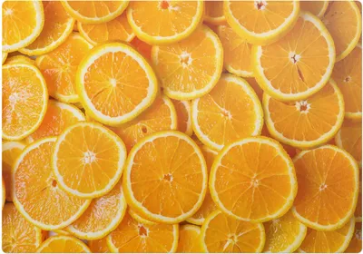Produktbild von Zitrusscheiben – Bodenschutzmatte – Rutschfest – Schutzmatte für Büro – Vinylmatte – Stuhlunterlage – 100 x 100 cm