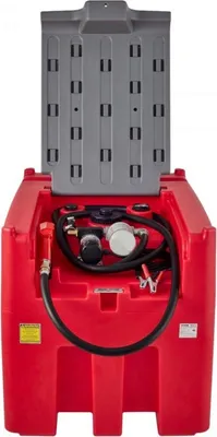 Produktbild von Tragbarer Dieseltank – 440L – Jerrycan – Mobiles Tankstation-System – 12V Pumpe 40L/min – 140W – Rot