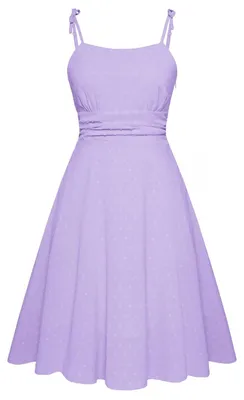 Imagen del producto de Vestido midi de corte evasé estilo vintage, con tirantes finos, ideal para ocasiones informales