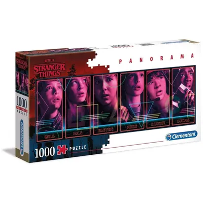 Produktbild von Clementoni 39548 - Panorama Puzzle - Stranger Things (1000 Teile) Puzzel Netflix