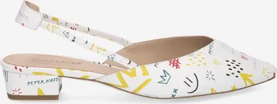 Produktbild von Peter Kaiser 79443 151, Peeptoes & Slingpumps in Weiß,kombiniert für Damen, Größe 40,5