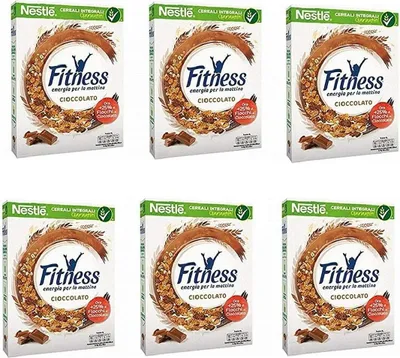 Produktbild von 6x Nestlé Cereali Fitness Cioccolato Cerealien ganze Körner Schokolade 375 gr