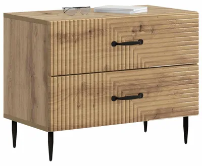 Zdjęcie produktu dla Szafka nocna vidaXL Artisan – dąb, 62 x 34,5 x 47,5 cm, materiał drewnopochodny