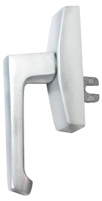 Alu-Fenstergriff silber, poliert, für Aluminiumelemente