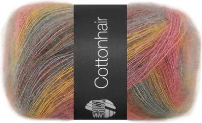Produktbild von Lana Grossa - Baumwollehair 0106 umbra beere ockergelb altrosa pink fuchsia rauchblau