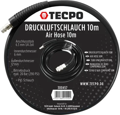 Obrázek produktu pro Hadice na stlačený vzduch TECPO 10 m