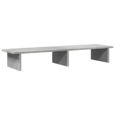 Immagine prodotto di vidaXL Supporto per monitor grigio cemento 100x27x15 cm materiale a base di legno