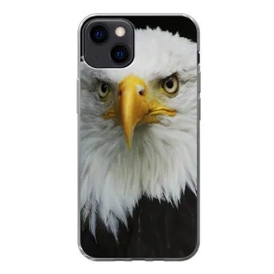 Produktbild von MuchoWow® Handyhülle Schutzhülle Hülle für iPhone 13 Adler - Schwarz - Weiß Silikon Softcase Handy Hülle - Karteninhaber