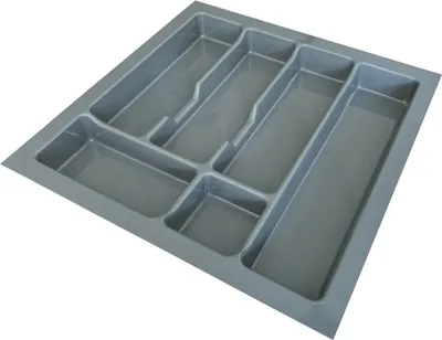 Produktbild von Besteckeinsatz Besteckkasten 50 cm Schubkasten grau