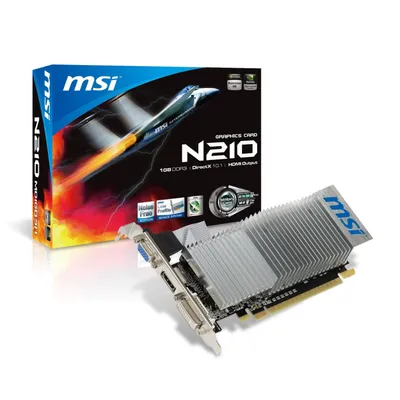 Produktbild von MSI GeForce N210-MD1GD3H/LP 1GB Grafikkarte