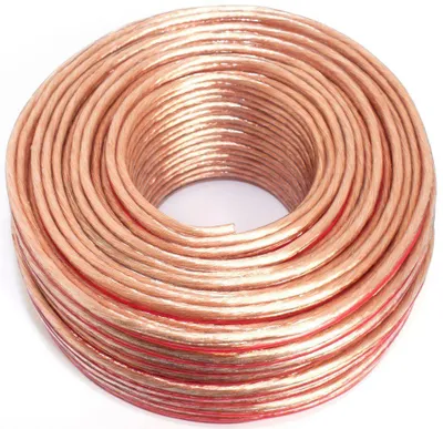 Immagine prodotto di Cavo per altoparlanti trasparente, 2x 4,00 mm², bobina da 50 metri