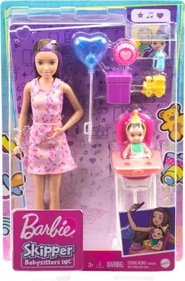 Zdjęcie produktu dla Barbie Skipper Babysitters Inc. GRP40, Lalka modowa, Damski, 3 lat(a), Dziewczyna, 262 mm, Wielobarwny