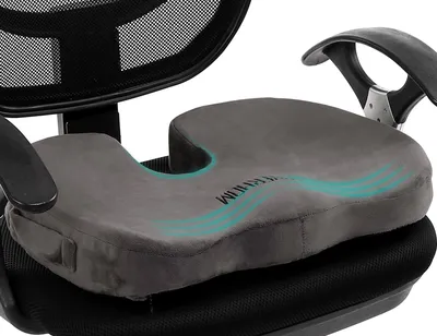 Productafbeelding van Gel zitkussen voor pijnverlichting, antislip orthopedisch traagschuim met handvat