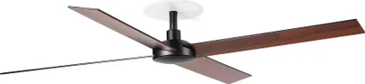 Produktbild von RUDDER RECESSED 4 L Ventilator schwarz/Nussbaum