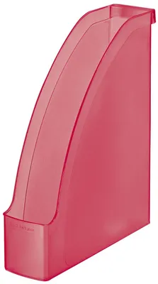 Image de 6x Leitz 2476-00-26 Porte-revues Plus A4 givré rouge