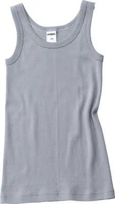 Produktbild von HERMKO 2800 3er Pack Jungen Achselhemden aus 100% Baumwolle, Größe:116, Farbe:grau