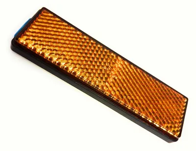 Produktbild von Reflektor Katzenauge 95x28mm orange rechteckig selbstklebend Seitenstrahler