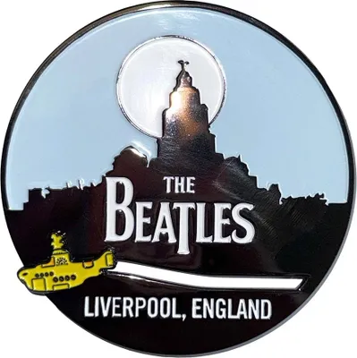 Produktbild von The Beatles - "Liverpool Skyline & Yellow Submarine" Kühlschrank-Magnet RO15171 (Einheitsgröße) (Bunt)