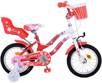 Produktbild von 14 Zoll Kinder Mädchen Fahrrad Kinderfahrrad Rad Bike LOVELY ROT 1493
