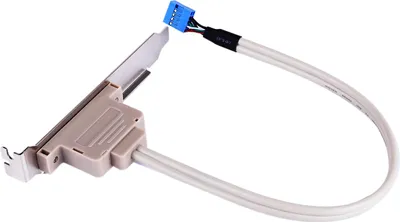 Obrázek produktu pro 2 porty USB 2.0 Rozšiřující držák na zadní panel základní desky na 9pinový kabelový adaptér Rozšiřující držáky pro skříň PC
