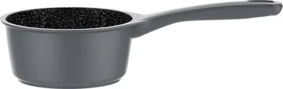 Produktbild von Schäfer Stieltopf Ø16cm Stielkasserolle 1,3L Induktion Antihaft Stieltopf Kochtopf silber