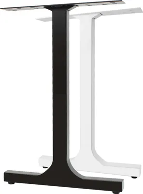 Zdjęcie produktu dla Natural Goods Berlin Prowadnice meblowe H-FORM, prowadnice stołowe, nogi stołowe, rama stołu, stół jadalny, biurko, czarne, W50xH72 cm, 2 szt