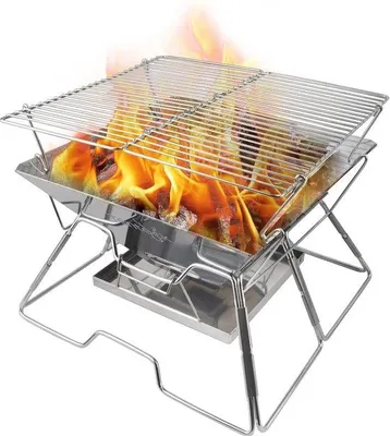 Immagine prodotto di Barbecue pieghevole in acciaio inossidabile per il campeggio e i picnic