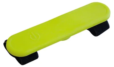Obrázek produktu pro Nobby LED silikonová samolepka na suchý zip "FLASH" 12 x 3,5 cm žlutá