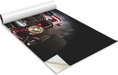Zdjęcie produktu dla Folia samoprzylepna - Okleina meblowa - Dekoracyjna - Do mebli - Tapeta - Naklejka - Folia - Podrasowany samochód - 100 x 50 cm
