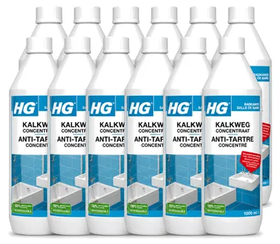 Produktbild von 12 x HG Kalkweg Konzentrat - Entfernt hartnäckigen Kalk - 1 l - Vorteilspackung - 12 Stücke