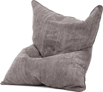 Produktbild von Green Bean® XXL Riesensitzsack "Square" aus Cordstoff 370 Liter mit EPS Perlen Füllung - kuschelig, weich, robust & waschbar - Grau Schiefergrau