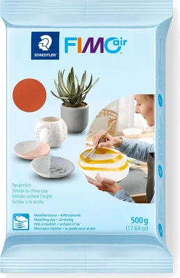 Produktbild von STAEDTLER lufttrocknende Modelliermasse FIMO air 500g Terrakotta 10 Stück