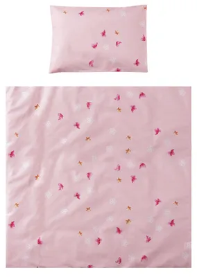 Image de Ensemble de literie pour lit à barreaux Lorelli - Eva, 5 pièces, Papillons, rose
