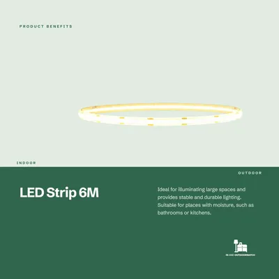 Produktbild von InAndOutdoorMatch - LED-Strip - 6 Meter - Wasserdicht - Dimmbar