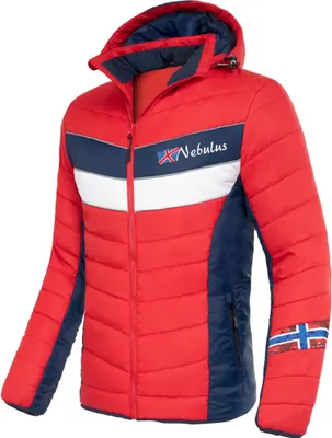 Immagine prodotto di Giacca invernale Nebulus NATURAL uomo, calda giacca outdoor, pratica e versatile giacca invernale e di transizione, P5016 - uomo, rosso-navy, L