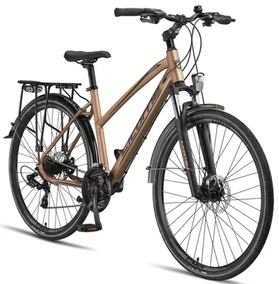 Zdjęcie produktu dla Licorne Bike Premium Touring Trekking Bike 28 cali - rower dla chłopców, dziewczynek, kobiet i mężczyzn - 21 biegów - rower górski - rower crossowy