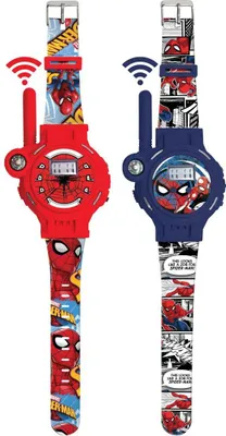 Productafbeelding van SpiderMan 200m 2-in-1 Walkie-Talkie Watch - LEXIBOOK - Red - For Children from 3 years old - Spiderman License
