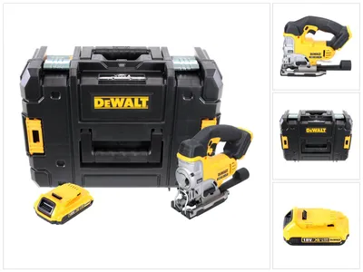 Immagine prodotto di DeWalt DCS 331 Seghetto alternativo a batteria 18V XR in valigetta TSTAK + 1x Batteria DCB 183 2,0 Ah - senza caricabatterie