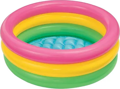 Immagine prodotto di Piscina Gonfiabile Baby Tonda 3 Anelli 1-3 Anni - cm.61x22h. - capienza lt.28 - peso kg.0,5(57107)