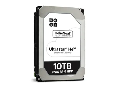 A studio shot of a hard drive on a white background.