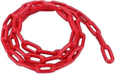 Immagine prodotto di Catena da arrampicata in acciaio rosso per casette da gioco, lunga 1,5 m.