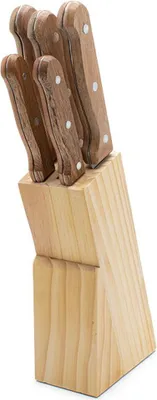 Produktbild von Schäfer Messerblock Messerset 6-teilig Phönix Langhaltende Schneidqualität Echtholz-Griffe
