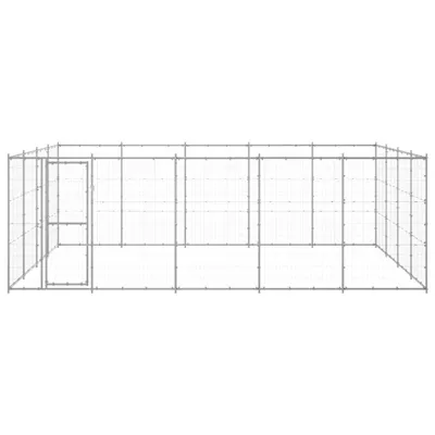 Immagine prodotto di vidaXL Cuccia per cani da esterno Acciaio zincato 24,2 m²