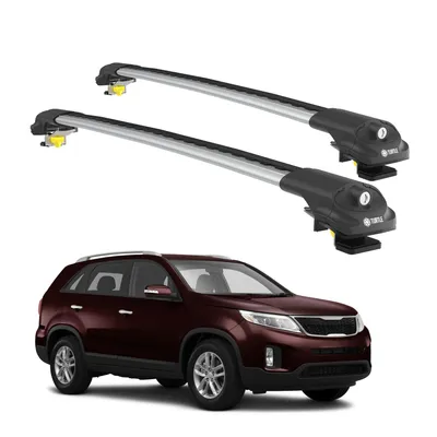 Produktbild von TURTLE DACHTRÄGER AIR-1 KIA SORENTO XM 2010 - 2015 (Raised Rails)  , Silber