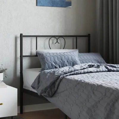 Produktbild von Cloris Designermöbel Kopfteil Metall Schwarz 75 cm 2024 Neu