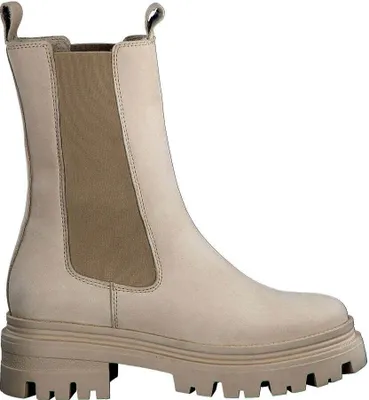 Image de Tamaris Chelsea Boot - Beige Velours Taille : 37 Normal