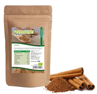 Produktbild von Mynatura  Ceylon Zimt Pulver – ab 300g