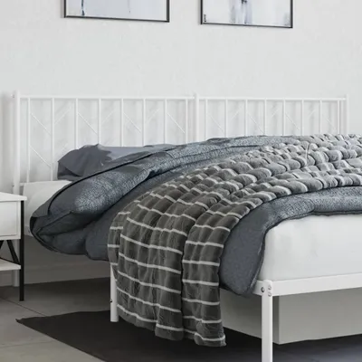 Produktbild von Kopfteil Metall Weiß 193 cm 374523