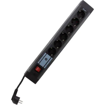 Productafbeelding van Rev Supraguard apparaatbeschermingsstrip, 6-voudig, zwart