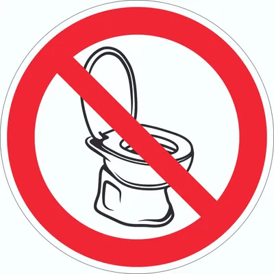 Produktbild von Hier ist kein WC Aufkleber Kreis mit Symbol Ø150mm